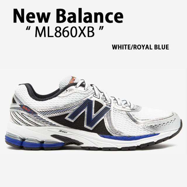 New Balance ニューバランス スニーカー ML860XB WHITE  BLUE シューズ  860v2 NewBalanceメッシュアッパー ホワイト ロイヤルブルー