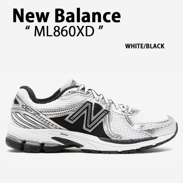 New Balance ニューバランス スニーカー ML860XD WHITE BLACK シューズ  860v2 NewBalance ニューバランスML860 メッシュ ホワイト ブラック
