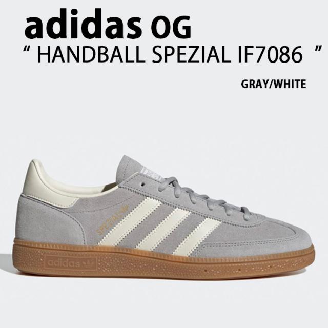 adidas Originals アディダス スニーカー HANDBALL SPEZIAL IF7086 GRAY WHITE ハンドボール スペツィアル スエード シューズ テラス系 Tトゥ グレー ホワイト メンズ レディース