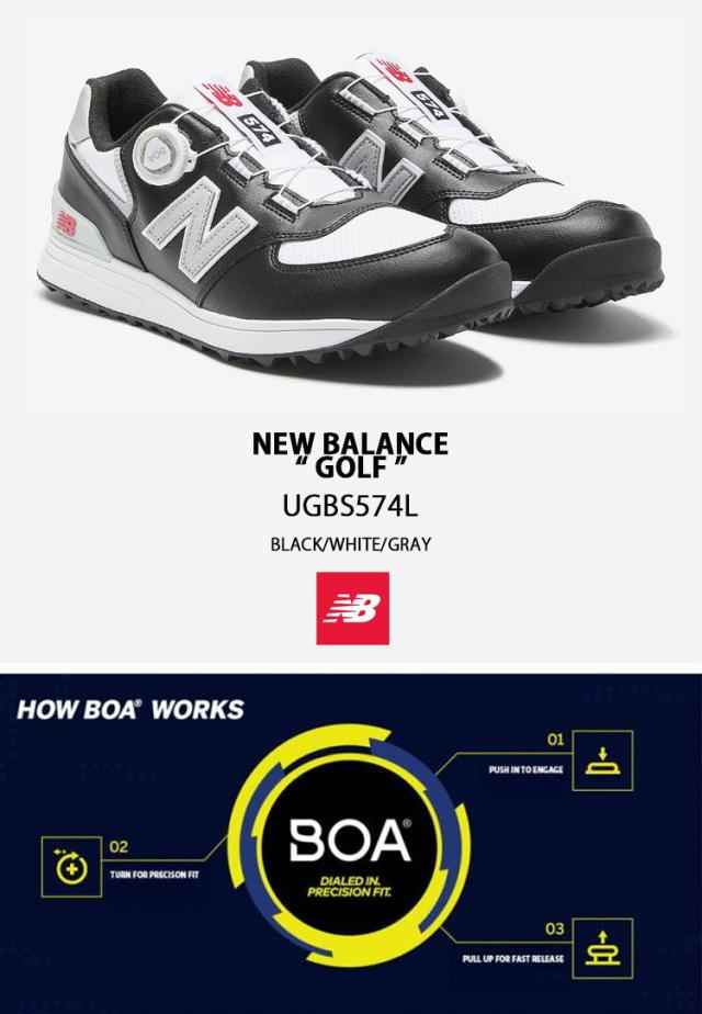 NEW BALANCE GOLF ニューバランス UGBS574L スパイクレス　ゴルフシューズ ホワイト系 26.5 [240101445022] ゴルフウェア メンズ