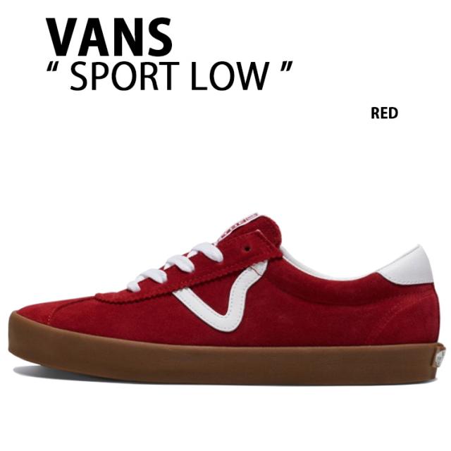 VANS バンズ スニーカーSPORT LOW RED VN000CTDCJG スポーツ ロウ レッド メンズ レディース 男性用 女性用