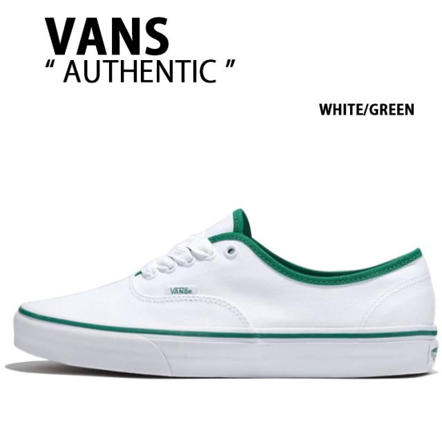 VANS バンズ スニーカー  AUTHENTIC CANVAS POP WHITE GREEN VN0A2Z3ZWGR オーセンティック