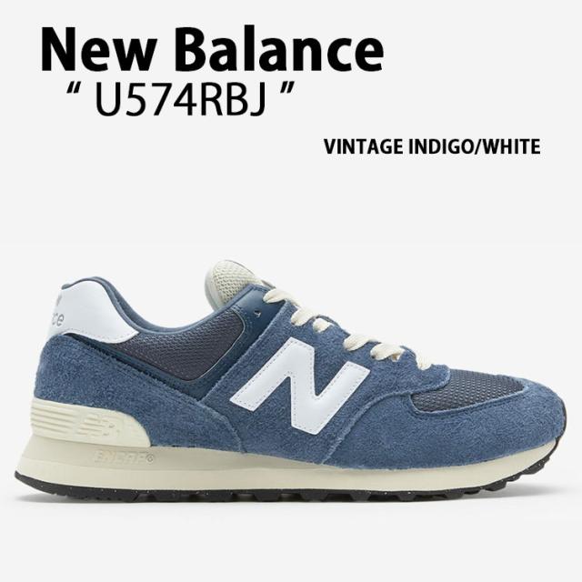 New Balance ニューバランス スニーカー U574RBJ VINTAGE INDIGO WHITE  シューズ NewBalance574 ニューバランス574
