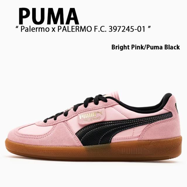 PUMA プーマ スニーカー PALERMO X PALERMO F.C. パレルモ F.C. PINK BLACK GUM 397245_01 シューズ メンズ レディース