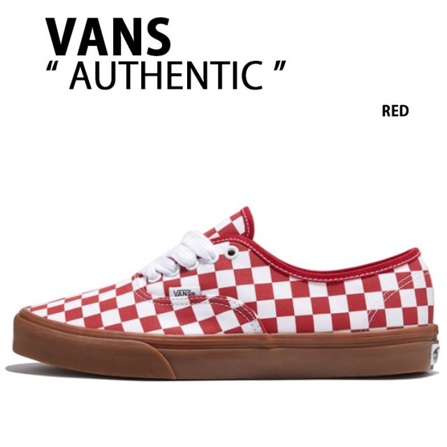 VANS バンズ スニーカー  AUTHENTIC RED VN000CRTCJH オーセンティック レッド メンズ レディース