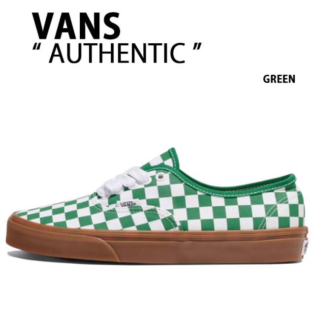 VANS バンズ スニーカー  AUTHENTIC GREEN VN000CRTCX2 オーセンティック グリーン メンズ レディース