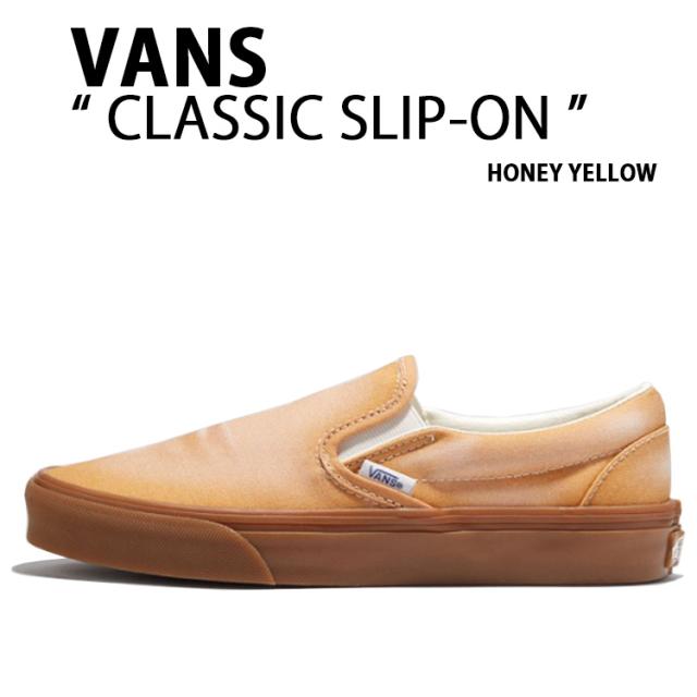 VANS バンズ スニーカー VANS CLASSIC SLIP-ON WAVE WASHED HONEY YELLOW VN0A2Z41BLS バンズ