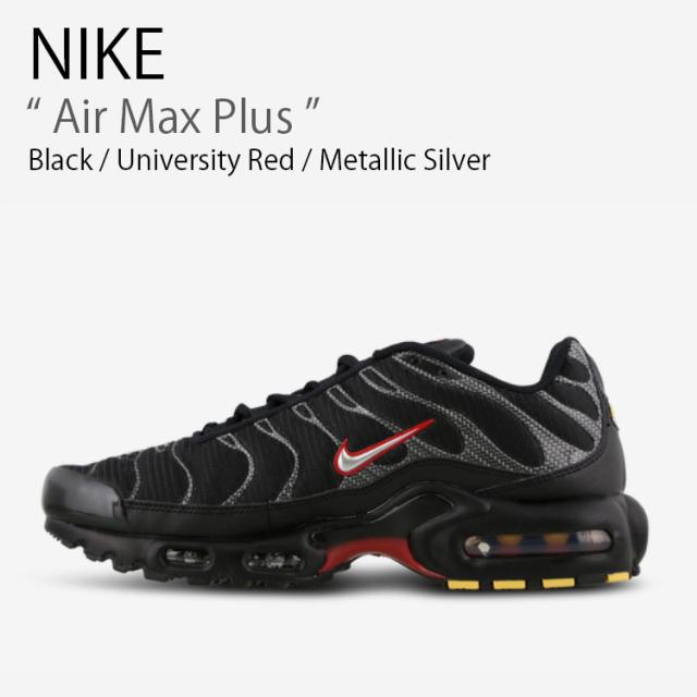 NIKE ナイキ スニーカー Air Max Plus エアマックスプラス HF4293-001 ローカット ブラック レッド シルバー メンズ 男性用