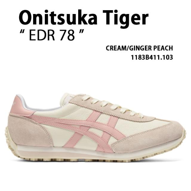 Onitsuka Tiger オニツカタイガー スニーカー EDR 78 イーディーアール 78 クリーム ピーチ メンズ レディース 1183B411.103