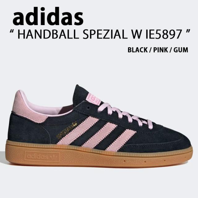 adidas アディダス スニーカー HANDBALL SPEZIAL W IE5897 ハンドボール スペツィアル ウィメンズ ブラック ピンク ガム シューズ