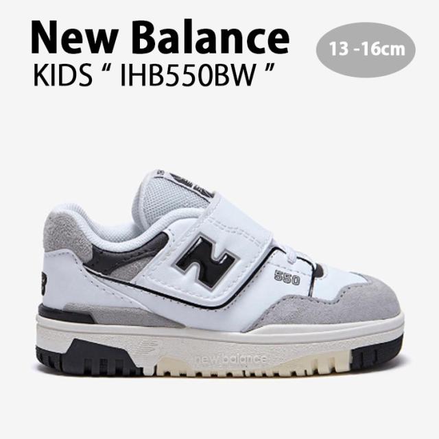New Balance ニューバランス キッズ スニーカー NewBalance 550 BLACK キッズシューズ ブラック ホワイト IHB550BW ベビー用 子供用