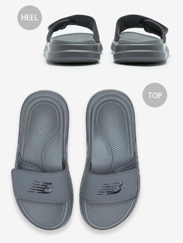 New Balance ニューバランス サンダル SD1501CH3 クッショニングスライド シャワーサンダル スリッパー サイズ調整 チャコール
