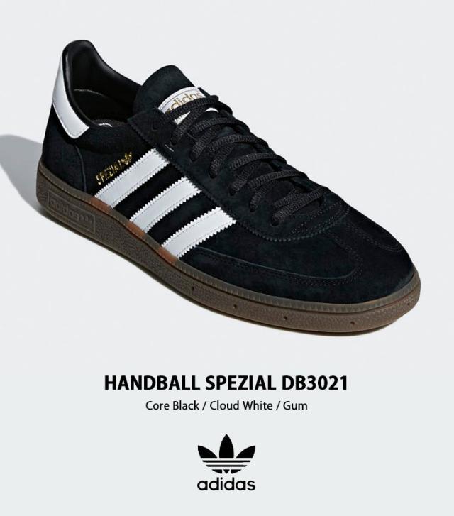 adidas originals アディダス スニーカー HANDBALL SPEZIAL Core Black / Cloud White / Gum DB3021 シューズ ハンドボール スペツィアル コアブラック クラウドホワイト ガム adidas originals アディダス スニーカー HANDBALL SPEZIAL Core Black