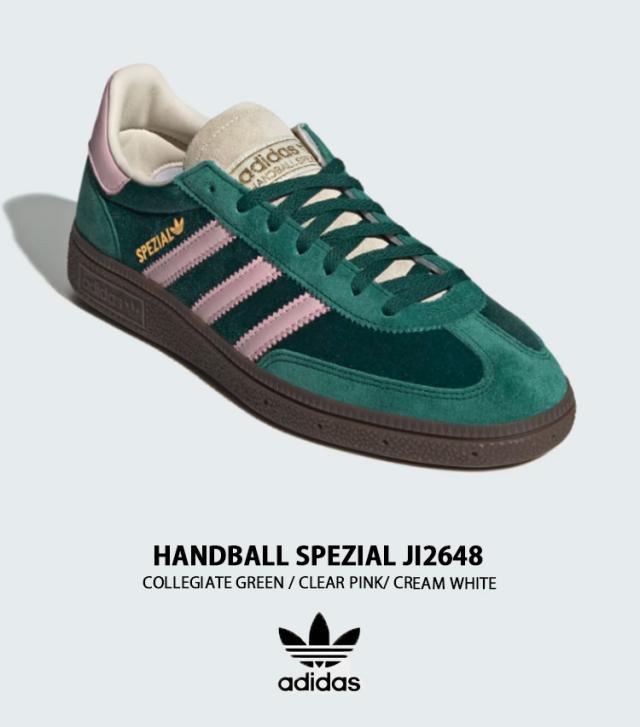 adidas originals アディダス スニーカー HANDBALL SPEZIAL GREEN PINK CREAM JI2648 シューズ スペツィアル グリーン ピンク テラス系 adidas originals アディダス スニーカー HANDBALL SPEZIAL GREEN PINK