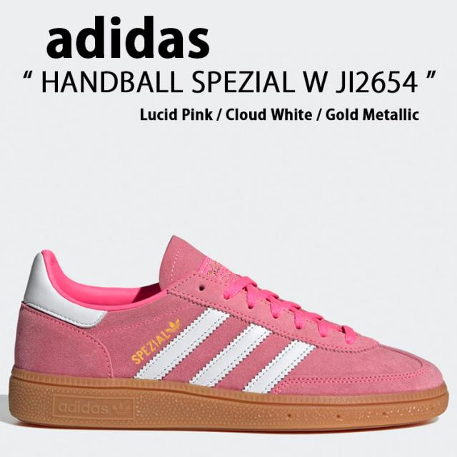 adidas originals アディダス スニーカー HANDBALL SPEZIAL W Lucid Pink / Cloud White / Gold llic JI2654 シューズ ハンドボール スペツィアル ルシードピンク クラウドホワイト ゴールドメタリック
