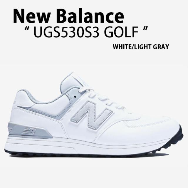 New Balance ニューバランス スニーカー UGS574 v3 UGS574S3 GOLF 2E幅 スパイクレス ゴルフシューズ WHITE LIGHT GRAY 幅広め