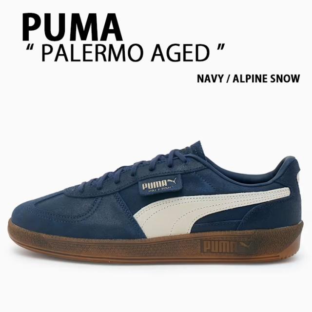 PUMA プーマ スニーカー PALERMO AGED 402854-06 NAVY シューズ パレルモ エイジド ネイビー スエード メンズ レディース