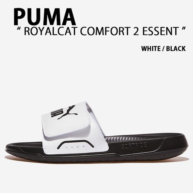 PUMA プーマ サンダル CAT COMFORT 2 ESSENTIAL 404281-02 シューズ WHITE BLACK ホワイト ブラック シャワーサンダル スライド メンズ レディース