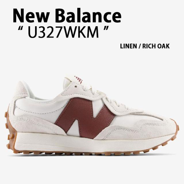 New Balance ニューバランス レディース スニーカー U327WKM シューズ NewBalance327 ニューバランス327 レザーアッパー ホワイト レッド