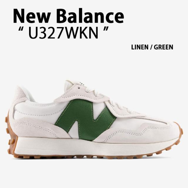 New Balance ニューバランス スニーカー U327WKN シューズ NewBalance327 レザーアッパー ホワイト グリーン メンズ レディース