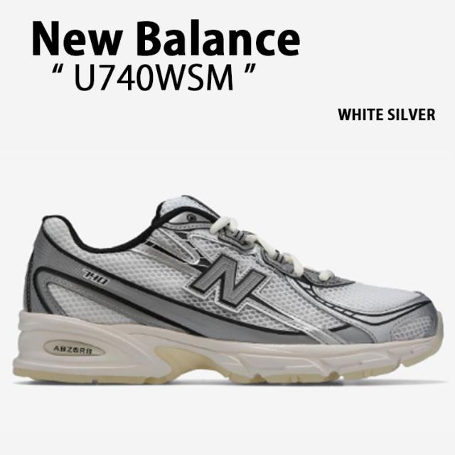 New Balance ニューバランス スニーカー U740WSM WHITE SILVER シューズ NewBalance740 ホワイト シルバー メッシュ メンズ レディース