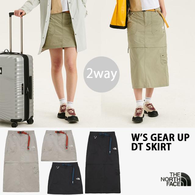 THE NORTH FACE ノースフェイス レディース ロングスカート W’S GEAR UP DT SKIRT ウィメンズ スカート ミニスカート NK6NQ36A/B/C