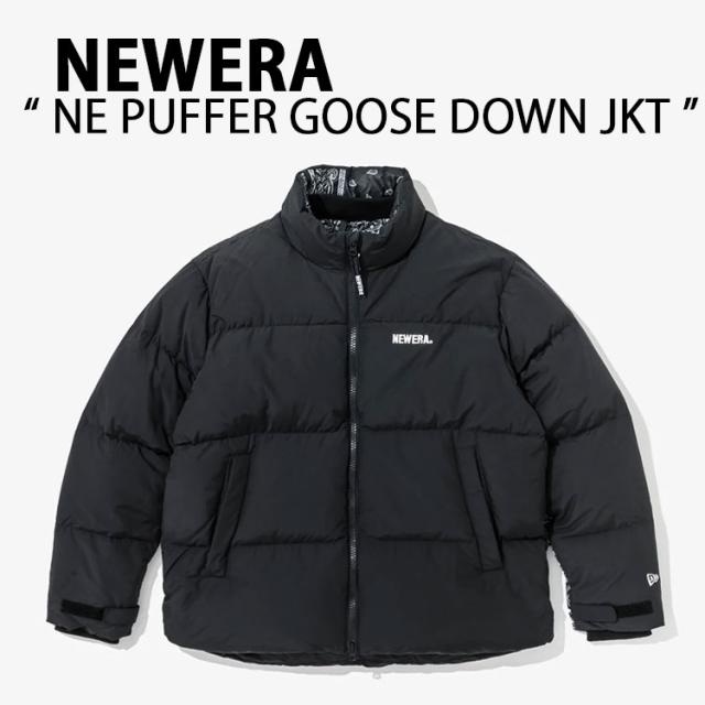 NEWERA ニューエラ ダウンジャケット AP NE PUFFER  DJ24 グースダウン BLACK ペイズリー メンズ レディース 13338614