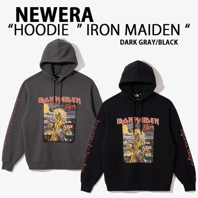 NEWERA ニューエラ パーカー PULLOVER HOODIE IRON MAIDEN Killers アイアンメイデン キラーズ BLACK GRAY ビンテージ フ ーディー