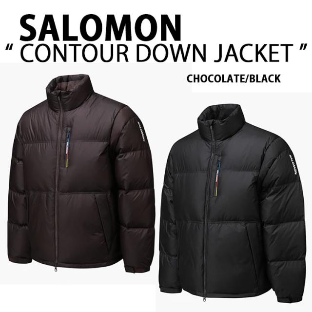 SALOMON サロモン ダウンジャケット CONTOUR DOWN JACKET レースフラッグ コントゥール ダウン BLACK CHOCOLATE KHAKI GRAY BLUE
