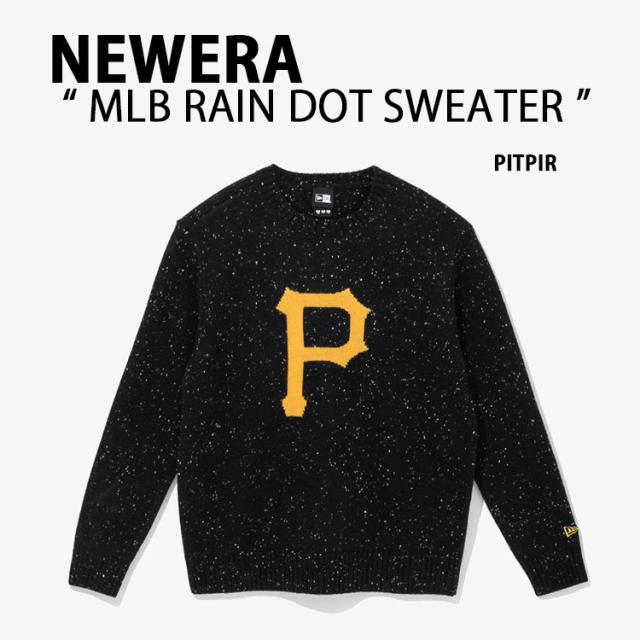 NEWERA ニューエラ セーター AP MLB RAIN DOT RL23 PITPIR ピッツバーグ パイレーツ BLACK ニット メンズ レディース 13338654