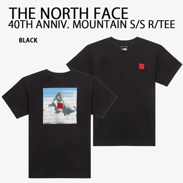 THE NORTH FACE ノースフェイス Tシャツ 限定モデル M’S 40TH ANNIVERSARY MOUNTAIN S/SR/TEE 40周年記念モデル BLACK NT7UR00