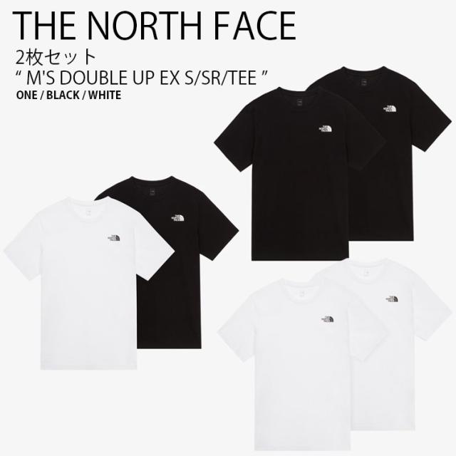 THE NORTH FACE ノースフェイス Tシャツ M’S DOUBLE UP EX S/SR/TEE ティーシャツ 2枚セット 半袖 メンズ レディース NT7UR37A/B/C
