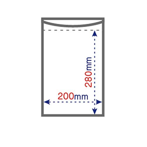 オルディ チャック付き ポリ袋 透明 100枚入 幅20×長さ28cm 厚さ0.04mm