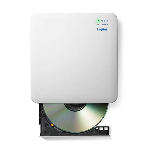 ロジテック WiFi対応 DVDドライブ スマホ/タブレット対応 5GHz対応 iOS/Android USB2.0 ホワイト LDR-PS5Gの通販は