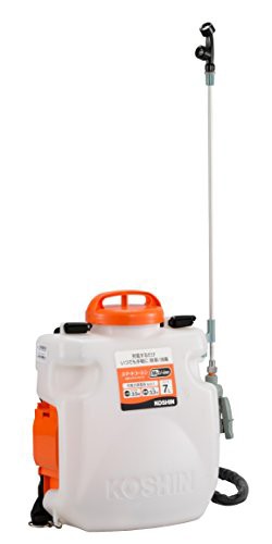 工進(KOSHIN) 18V 2.0Ah 充電式 噴霧器 タンク 7L SLS-7 バッテリー・充電器付 ダイヤフラム ポンプ 背負い 消毒 防の通販は