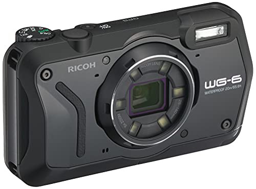 RICOH WG-6 ブラック 本格防水カメラ 20メートル防水 耐衝撃 防塵 耐寒 ...