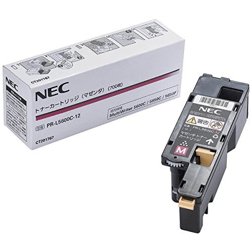 NEC PR-L5600C-12 トナー マゼンタ(700枚) NE-TNL5600-12J