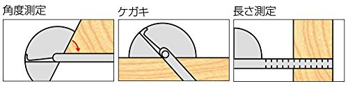 シンワ測定(Shinwa Sokutei) プロトラクター 直径320 1本竿 竿60cm目盛