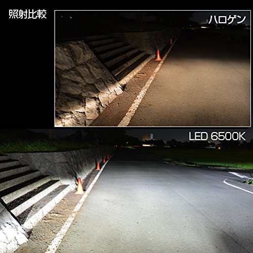 IPF フォグランプ LED 車用 H8 H11 H16 2700lm 6500K ホワイト 12V用 2