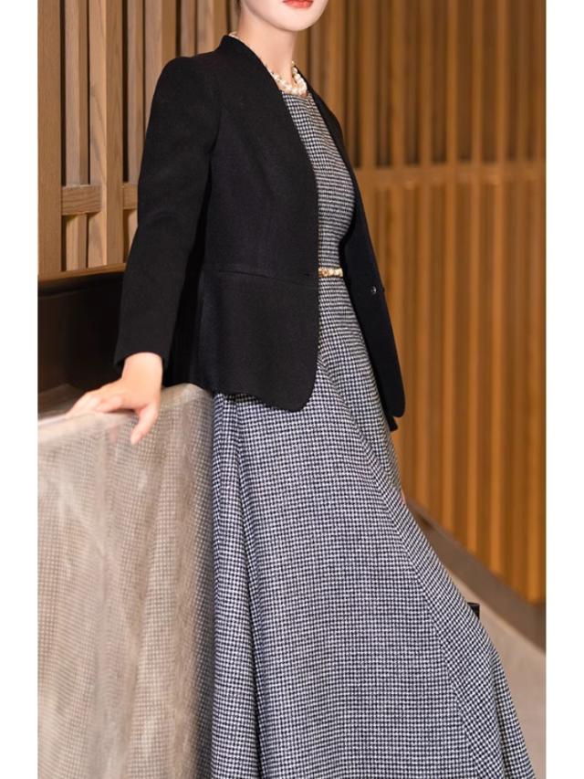 卒業式 スーツ 母 50代 大きいサイズ 体型カバー ワンピース ママ セットアップ 50代 30代 入学式 ママスーツ 卒 大きいサイズ フォーマル ミセス 結婚式 セレモニースーツ ロング フォーマルスーツ 顔合わせ 服装 秋冬 春 親族 卒園式 入園式 式典 お宮参り 祖母 七五三_3
