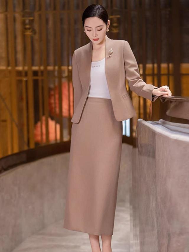 顔合わせ 母親 服装 50代 セットアップ 春 秋 冬ジャケット 60代 70代 40代 結婚式 スーツ 親族 大きいサイズ ミセス シニア お宮参り 祖母 叔母 おしゃれ 結納 セレモニースーツ スカート レディース ロング丈 フォーマルスーツ タイトスカート ママスーツ 七五三 披露宴_1