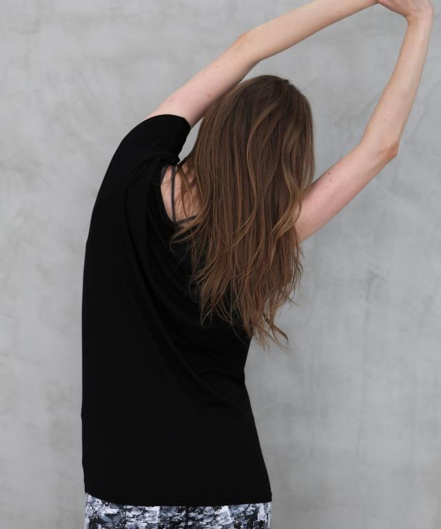 ジュリエ ヨガ Julier エコリヨセル半袖トップス b1954tub031