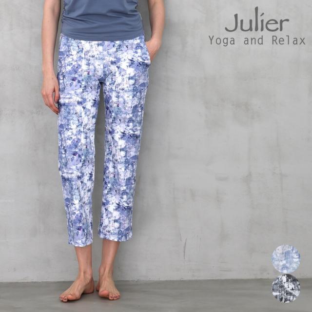 ジュリエ Julier  ヨガパンツ sandflowerプリントフレアレギンス b1954jup010 S/Mサイズ レギンス パンツ レディース ヨガウェア ピラティスウェア 吸水速乾 ストレッチ 美脚 ホットヨガ 秋冬 新作 2025年
