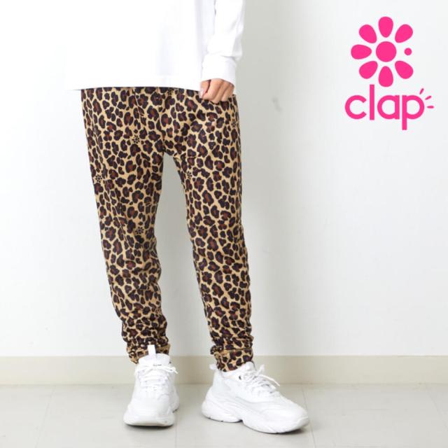 クラップ CLAP フィットネス クラップ フィットネスウェア レディース パンツ LEOPARD EFFORTLESS M/フリーサイズ ジムウェア トレーニング ウェア エフォートレス ゆったり 柄 2026 新作
