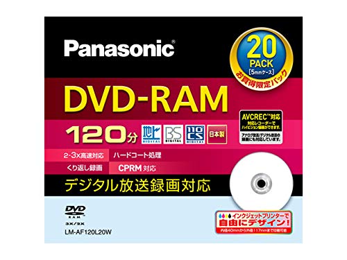 録画用3倍速DVD-RAMディスク 4.7GB(20枚パック)の通販は 10,695円