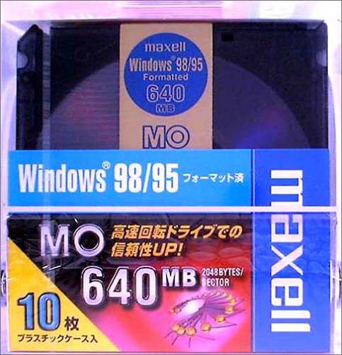 maxell データ用 3.5型MO 640MB Windowsフォーマット 10枚パック