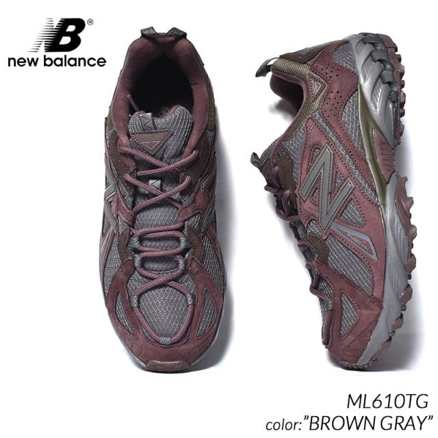 NEW BALANCE ML610TG  BROWN GRAY  ニューバランス スニーカー 茶色 ブラウン メンズ レディース ウィメンズ 530 408 725 574 の通販は