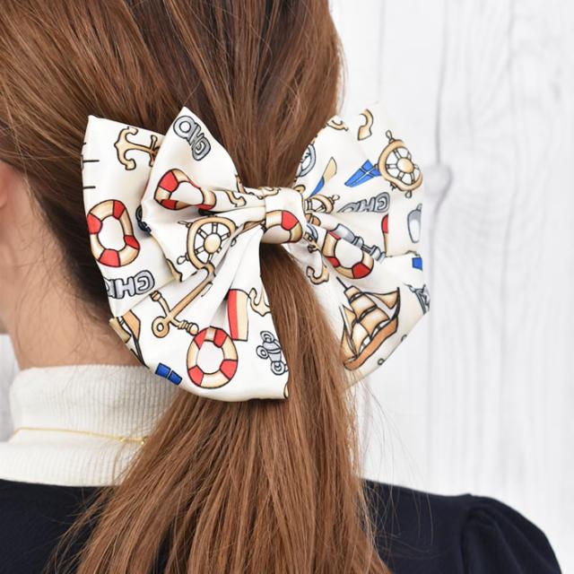 リボン ヘアゴム ポニーフック クリップ ヘアアクセサリー 【ゆう