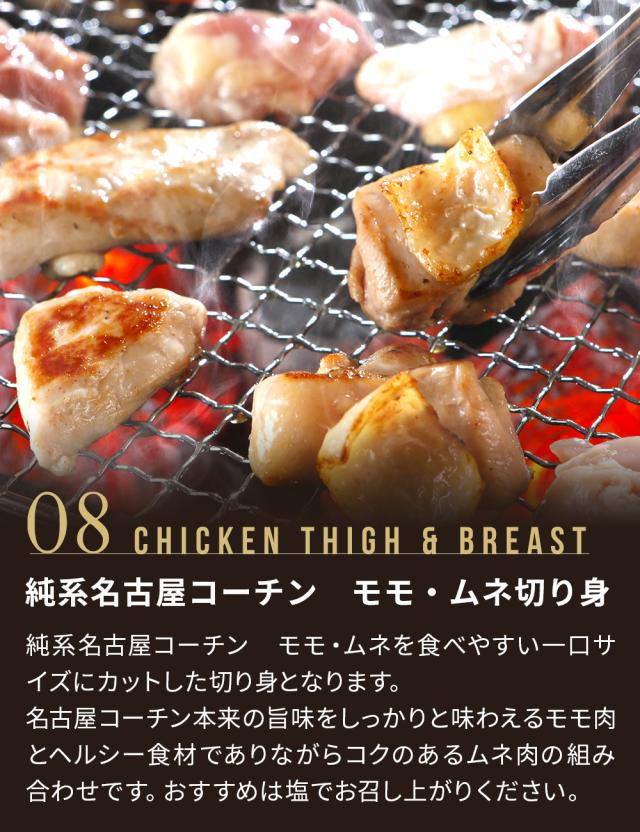 【7-8人前】純系 名古屋コーチン BBQセット 冷凍 国産 高級 地鶏 計20本 焼き鳥セット バーベキュー キャンプ アウトドア もも むね つくね 鶏皮 鶏肉 お肉 やきとり たれ しお 業務用 大容量 送料無料 お取り寄せ ギフト_13