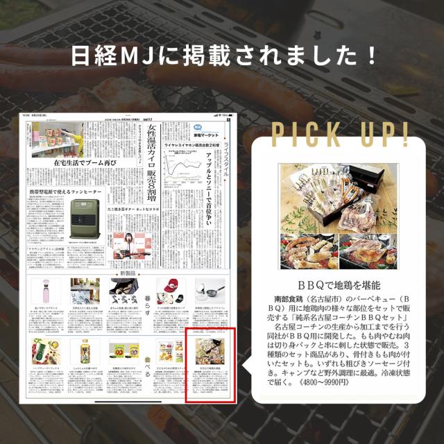 【7-8人前】純系 名古屋コーチン BBQセット 冷凍 国産 高級 地鶏 計20本 焼き鳥セット バーベキュー キャンプ アウトドア もも むね つくね 鶏皮 鶏肉 お肉 やきとり たれ しお 業務用 大容量 送料無料 お取り寄せ ギフト_18